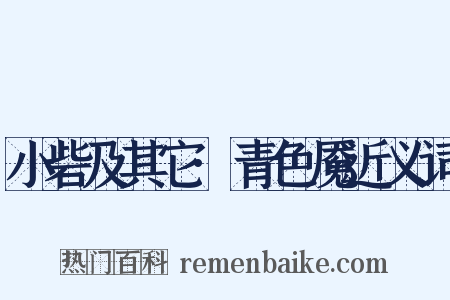 小砦及其它·青色魇近义词是什么意思的图片
